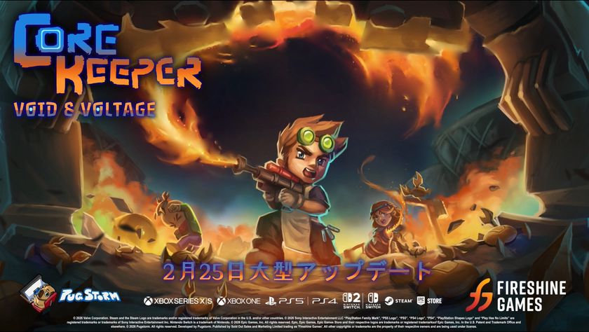 採掘サンドボックスアドベンチャー
『コアキーパー(Core Keeper)』大型無料アップデート　
「空虚と電流(Void & Voltage)」配信開始！
新バイオームや新ボスなど盛りだくさんのコンテンツが登場！
