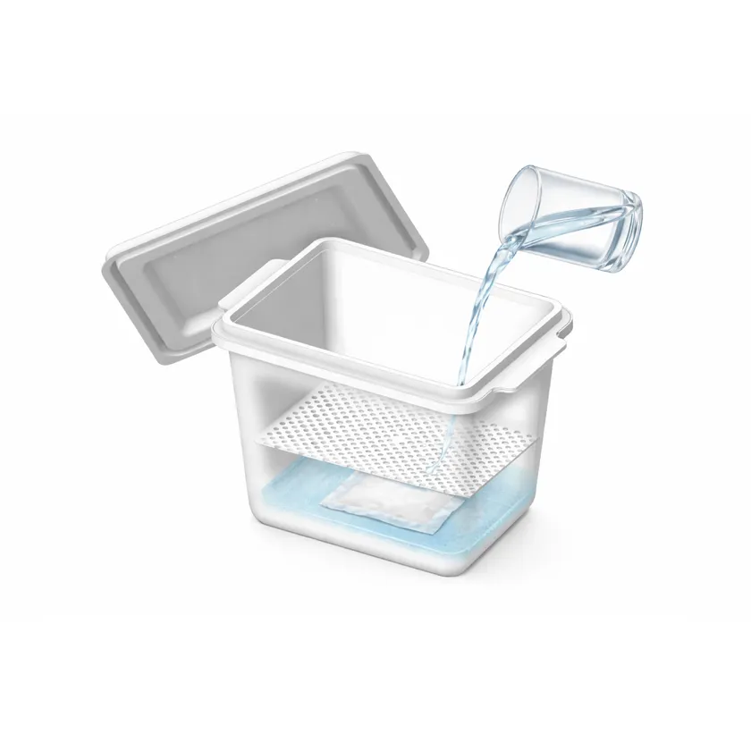 HOTPLUS あったかフードボックス 発熱構造イメージ(水のみで反応)