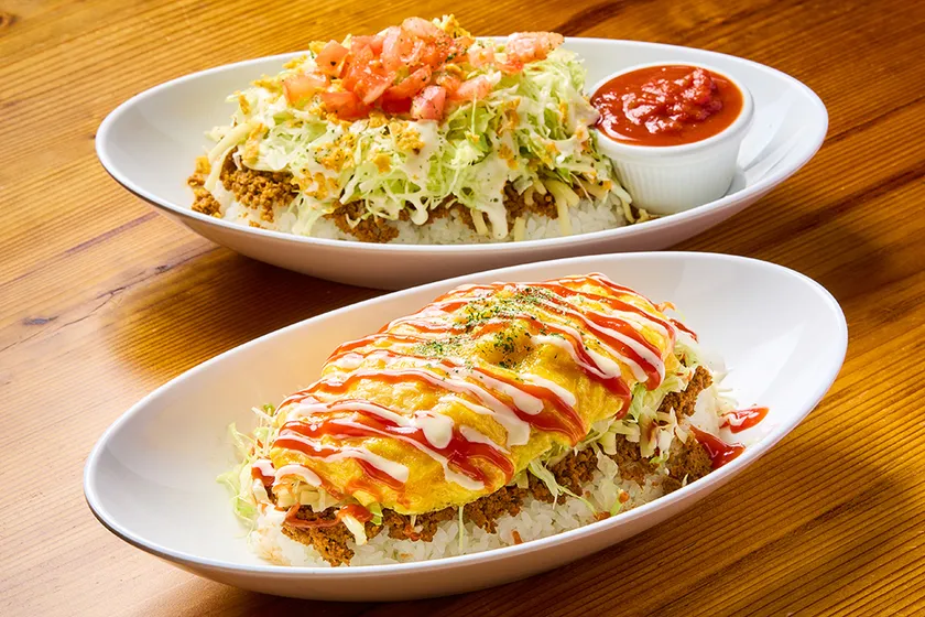 オムタコ、タコライス