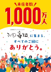 1,000万人達成記念ポスター