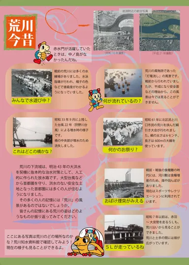 荒川下流今昔くらべ チラシ裏