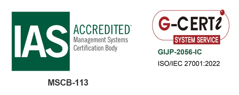 ベビーユニバースのISO/IEC 27001:2022認証マーク
