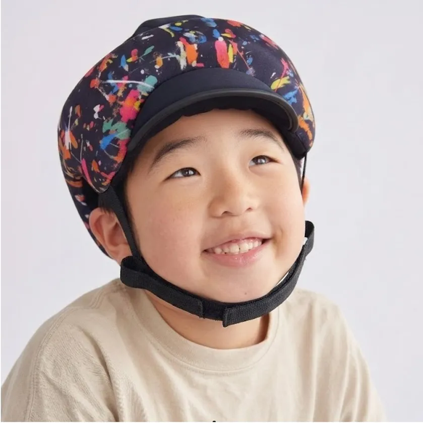 デザインヘッドガード着用イメージ(子ども)