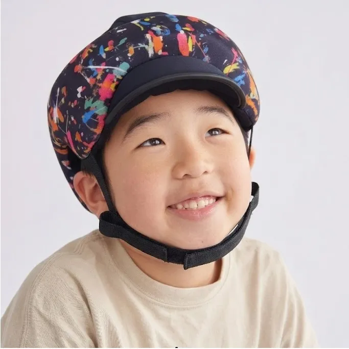 デザインヘッドガード着用イメージ(子ども)
