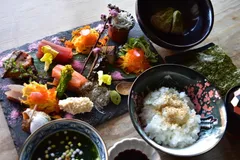 鎌倉彩り手巻き寿司御膳