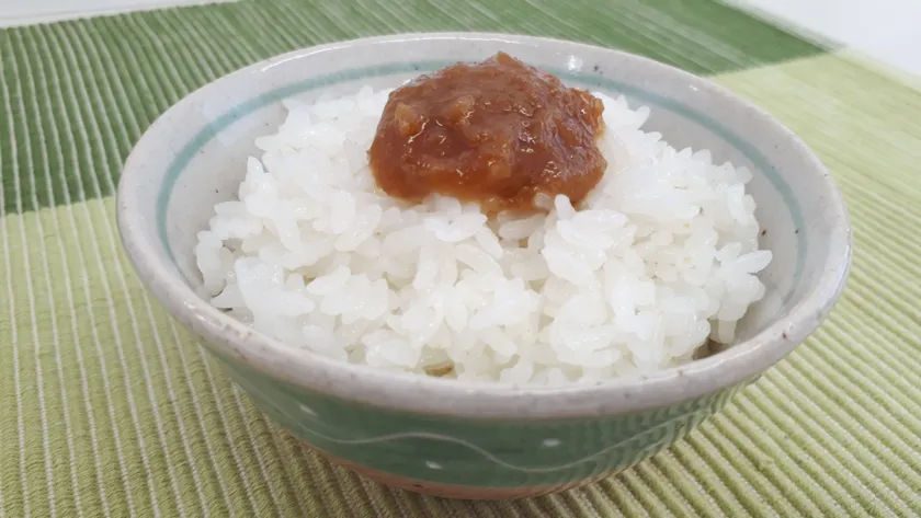 使用例) ご飯に乗せて