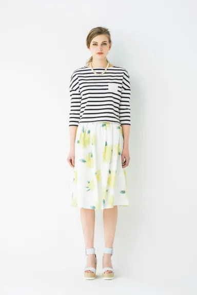 ＜限定＞BAG付きボーダーカットソー