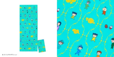 ちびまる子ちゃん手ぬぐい【仲間たち・パターン】