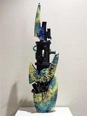 二科展に入選した門倉菜々香さんの作品「鰭イ針(ひれいしん)」