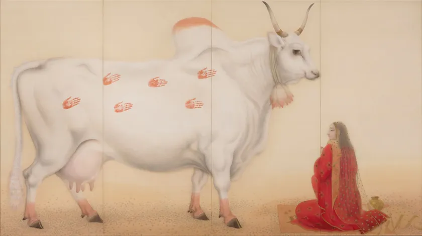 堂本印象《乳の願い》大正13年(1924)　京都府立堂本印象美術館蔵