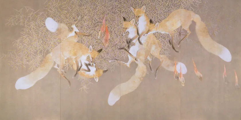 竹内浩一《戯画游》平成13年(2001)　郷さくら美術館蔵