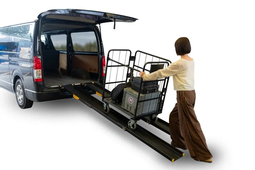 搬入・搬出作業が効率的になるスロープ「バンロード」