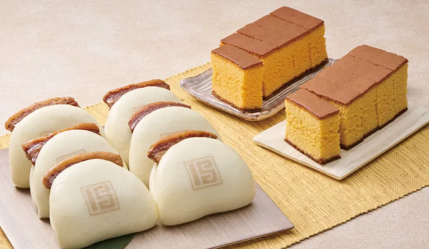 角煮まんじゅうとカステラのセット