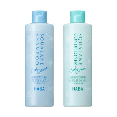 『スクワランシャンプー クールシトラス』『スクワランコンディショナー クールシトラス』各1,650円(税込)