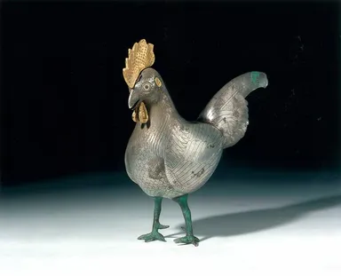 雄鶏形容器　前アケメネス朝ペルシア　前７-前６世紀　MIHO MUSEUM蔵