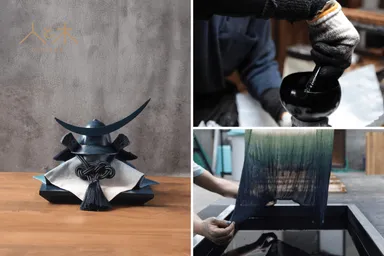 希少な藍を贅沢に使用