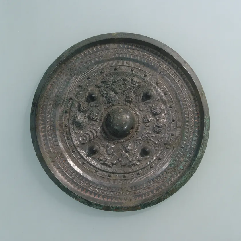 三角縁四神二獣鏡 古墳時代・4世紀 神奈川県平塚市 真土大塚山古墳出土 青銅製 東京国立博物館蔵 (※貸与予定作品)