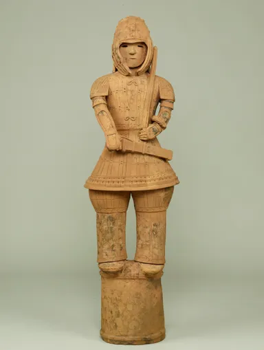 国宝　埴輪 挂甲の武人　古墳時代・6世紀　群馬県太田市飯塚町出土　土製　東京国立博物館蔵　(※貸与予定作品)