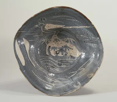 重要文化財　鼠志野鶺鴒文鉢　美濃　安土桃山～江戸時代・16～17世紀　陶製　東京国立博物館蔵　(※貸与予定作品)