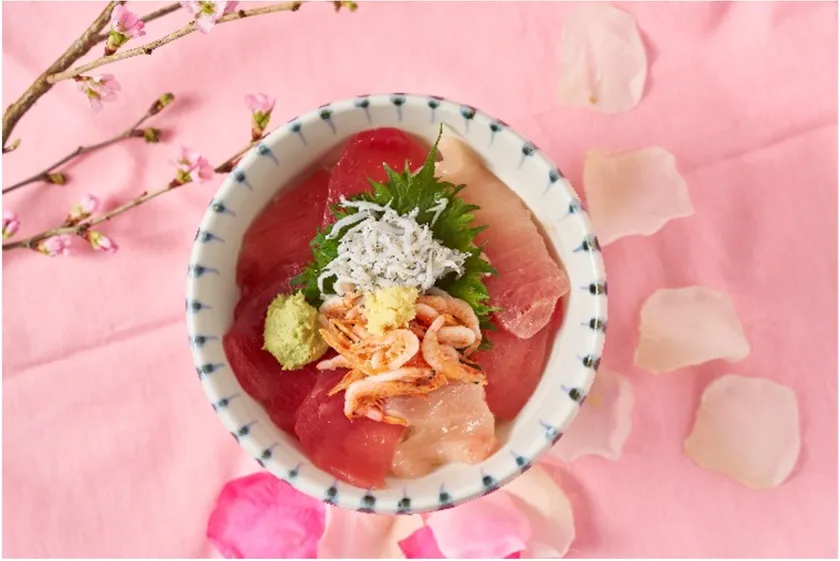 まぐろ赤富士丼