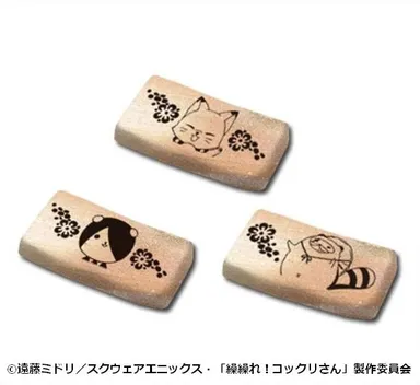 「繰繰れ！コックリさん」×「信楽焼」箸置き3種セット