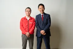 左側：浜野慶一氏 右側：八幡業務部会長