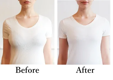 横に広がった胸もスッキリ抑えます