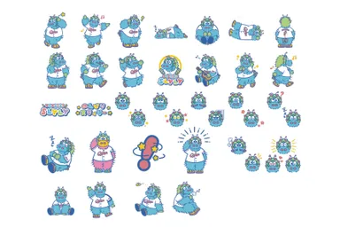 のんびりスラィリーステッカー31種類