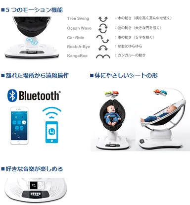 4moms「mamaRoo3.0」商品特長