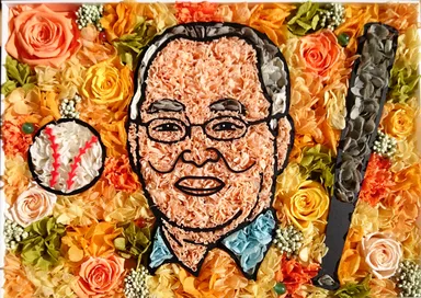 似顔絵フラワー 3