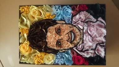 似顔絵フラワー 1