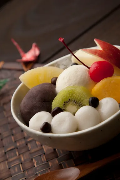 調理撮影見本(あんみつ)