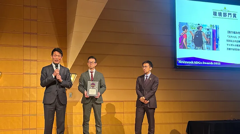 弊社代表取締役社長　山田啓輔　受賞挨拶