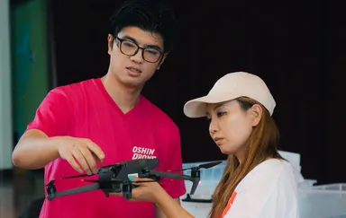 ドローン講習受講の様子