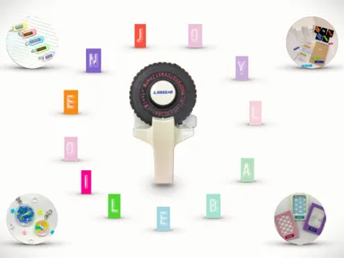 レトロな立体文字で暮らしを「デコる」エンボスラベル