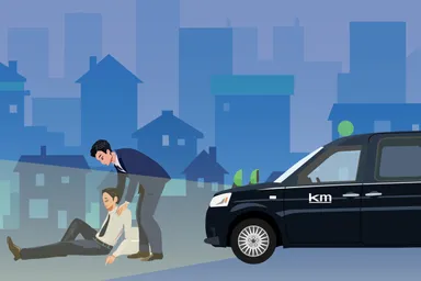 路上寝込み者等の保護イメージ