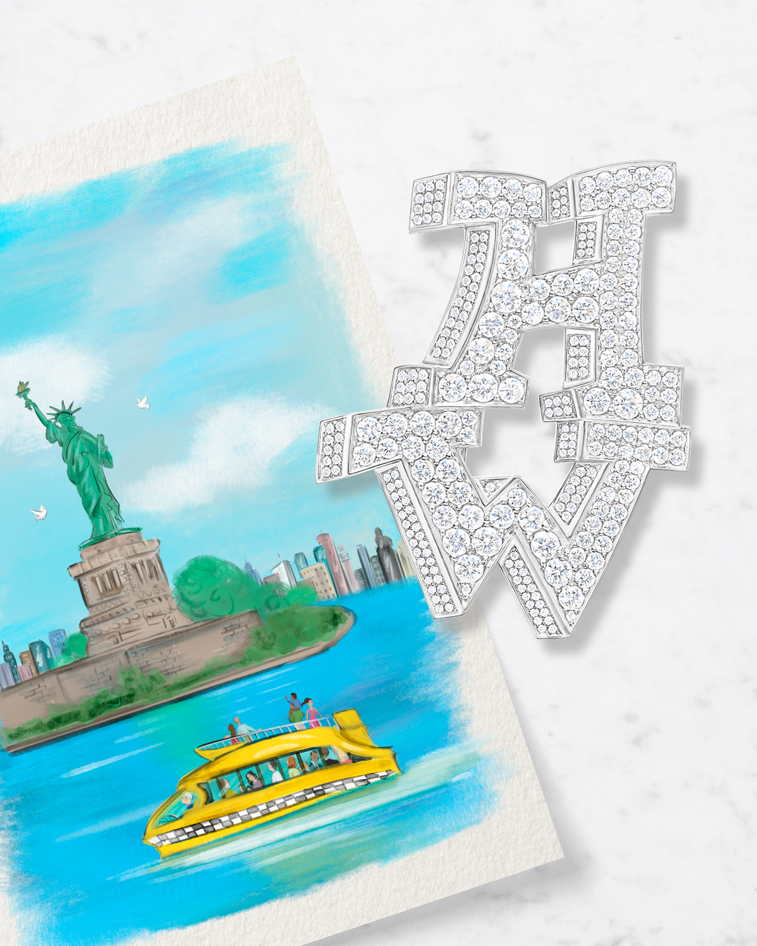 激レア★ニューヨーク エンパイアステートビル ダンバリーミント★ ハリー・ウィンストン × パーク ハイアット 東京 “HARRY WINSTON's New