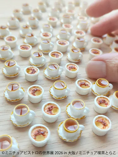 ミニチュアビストロ 展示作品：ミニチュア喫茶とらこ