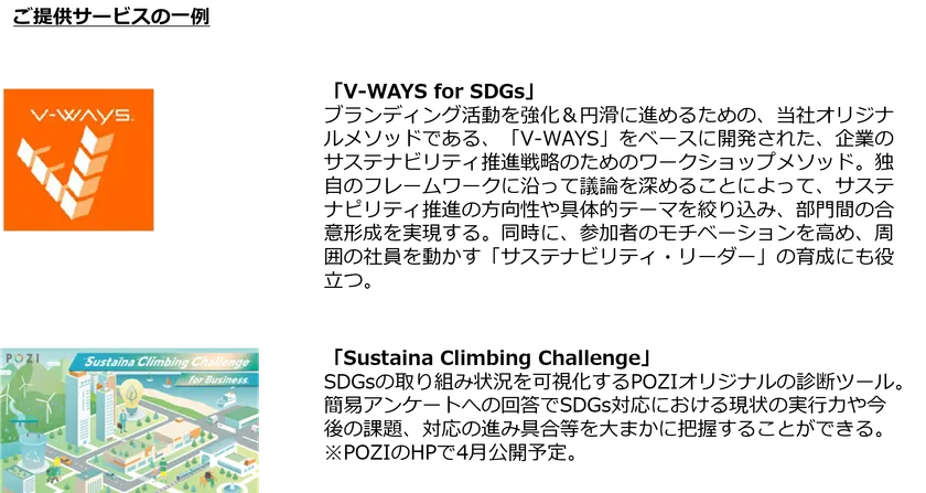 ご提供サービスの一例