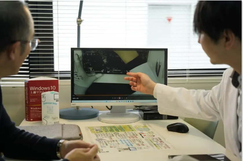 パソコン修理指導模様