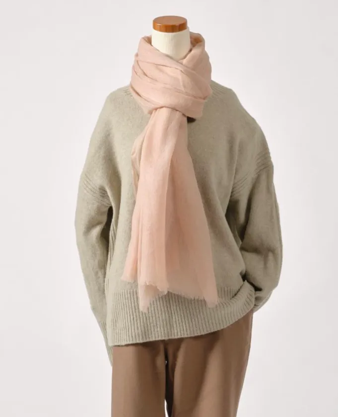 森染めショール(山桜ピンク)