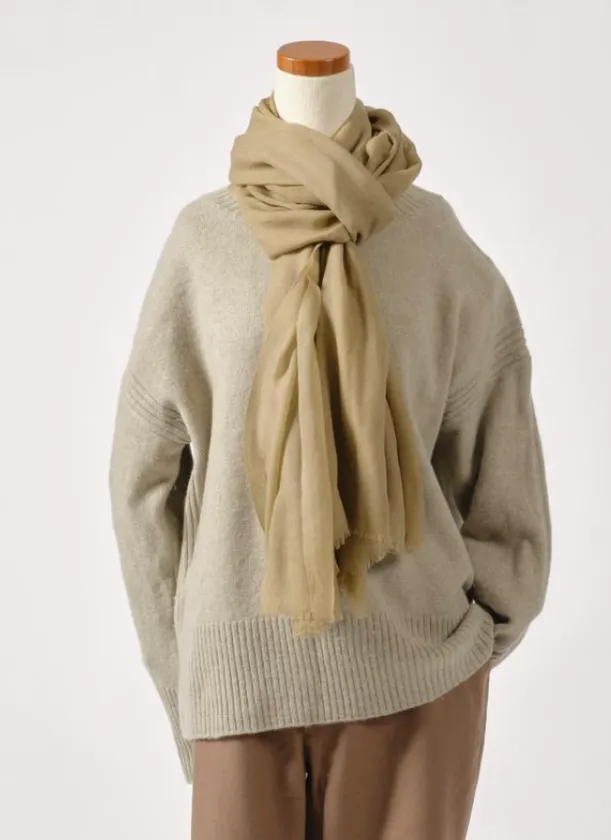 過去に提供したSHOKAYドネーションアイテム(森染めショールーよもぎグリーン)