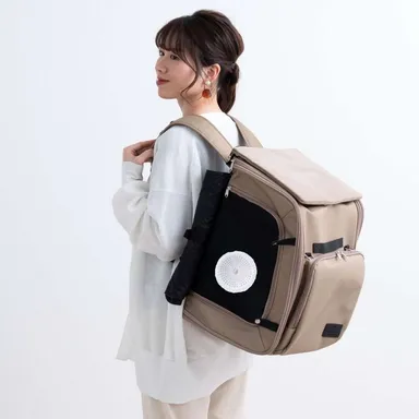 ファン付ペットリュック使用イメージ