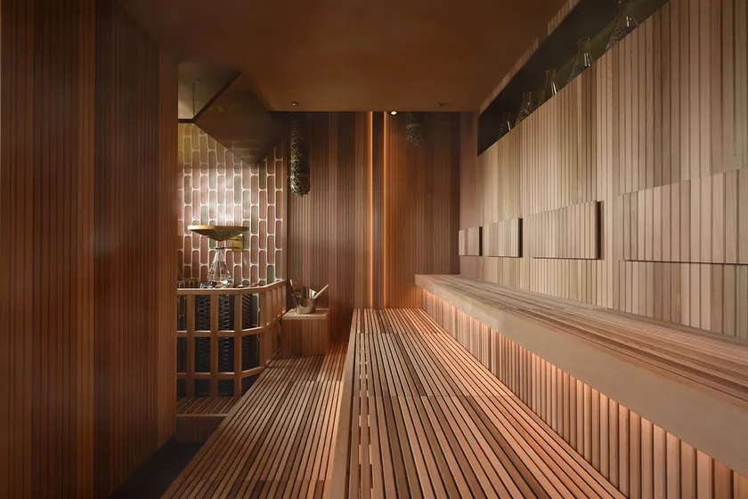 木と薬草の香りに包まれる女性サウナ「Woven Sauna」