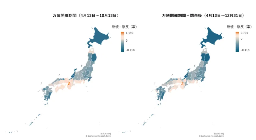 図4 万博来場者における宿泊行動の変化
