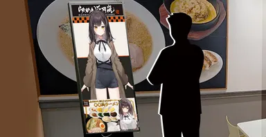 サイネージ接客