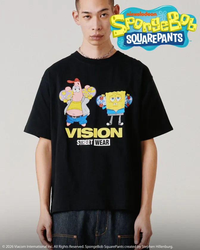 【スポンジ・ボブコラボ】SkaterTee / スケーターグラフィックTシャツ