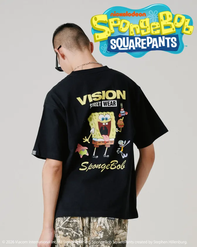 【スポンジ・ボブコラボ】Multi Tee / マルチグラフィックTシャツ