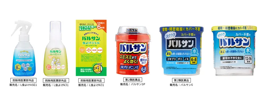 バルサンシリーズ対象商品例