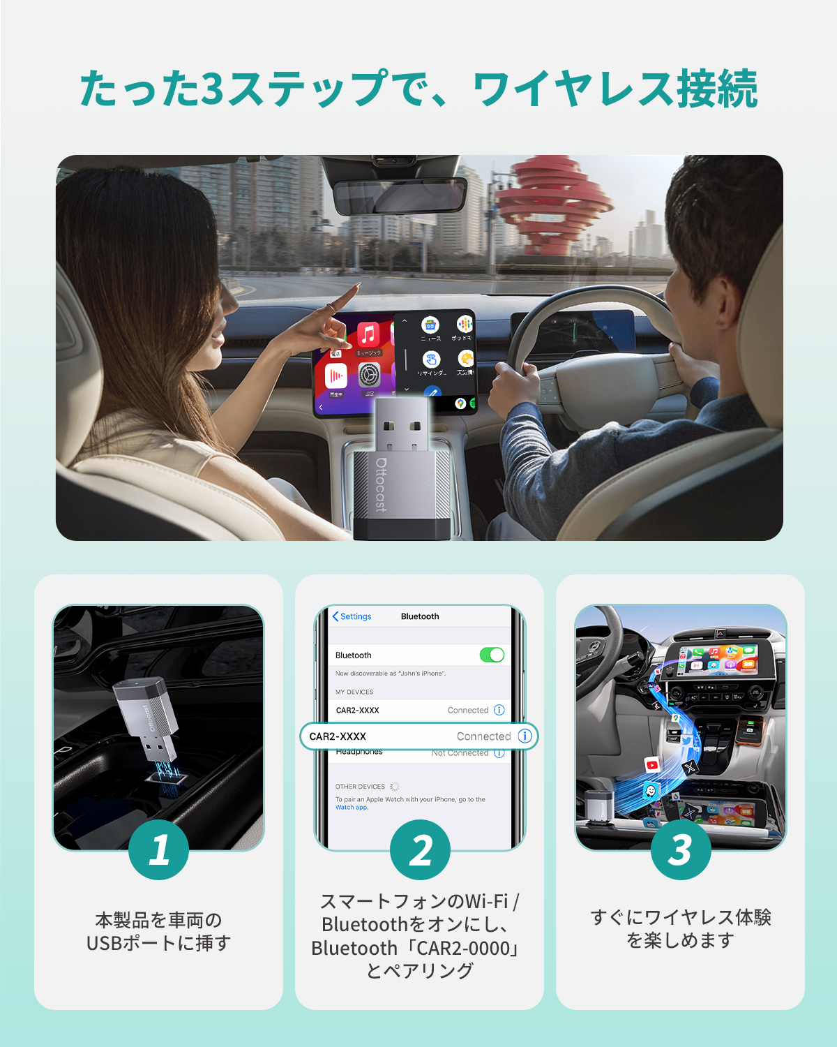 オットキャスト 2026年最新モデル「Ottocast Mini Nova」登場 “見え